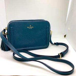 Teal Leather Kate Spade Cross Body/Clutch